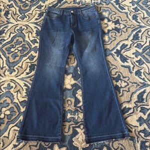 Women's Blue Flared Jeans